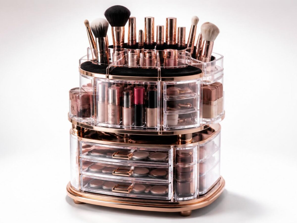 makeup artist organizer stand
