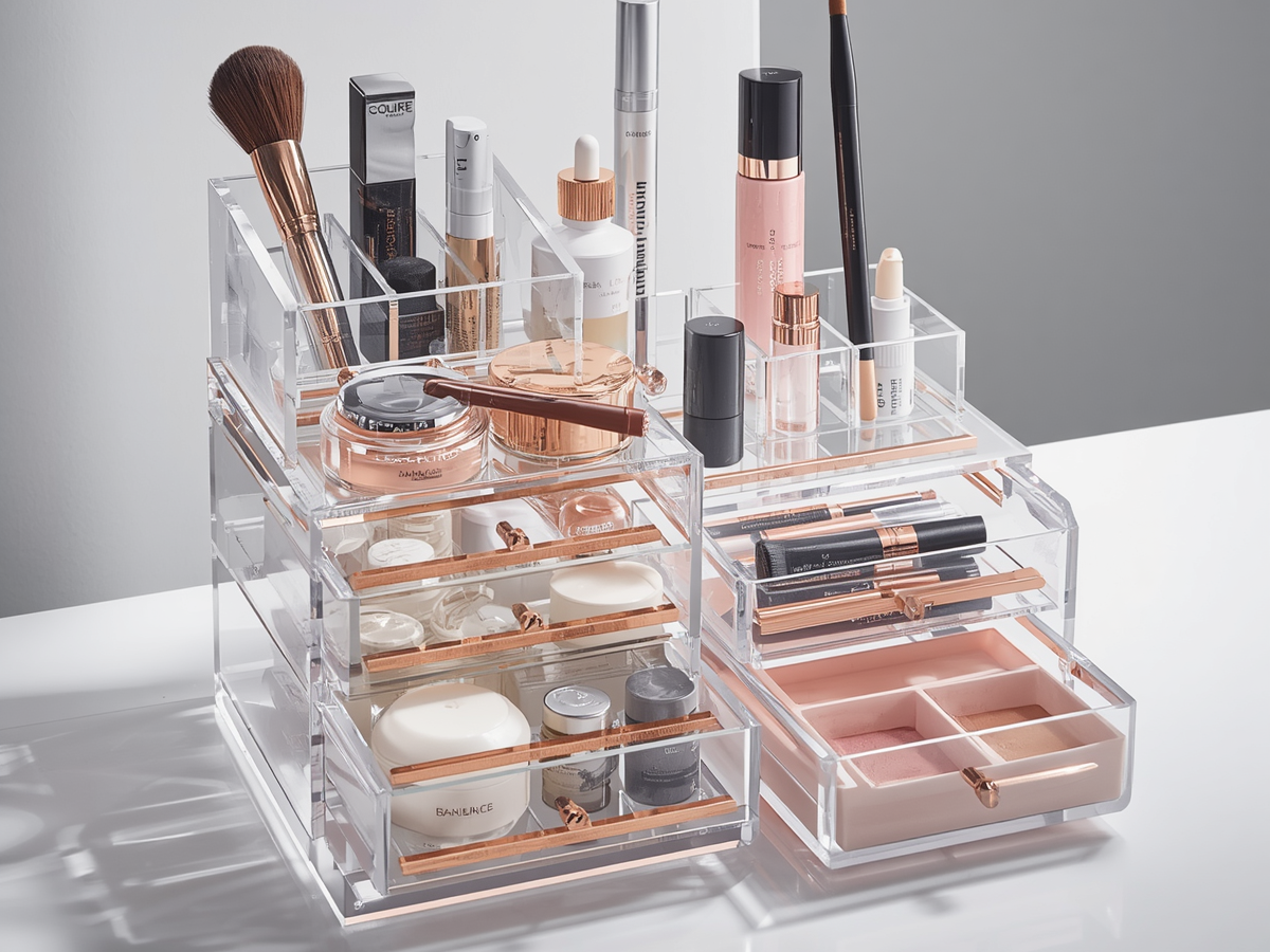 makeup organizer countertop