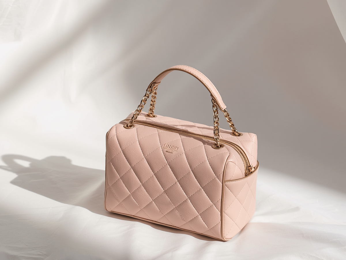 quilted makeup bag